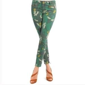Cabi Clover Camo #766 Skinny Zipper Ankle Jeans